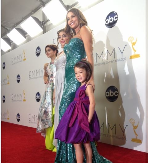 Lily Modern Family on Emmy Red Carpet