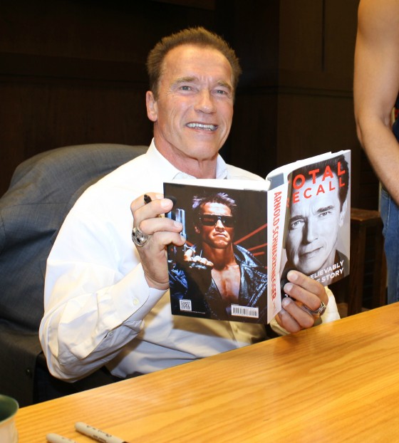 Arnold Schwarzenegger  Book signing Total Recall