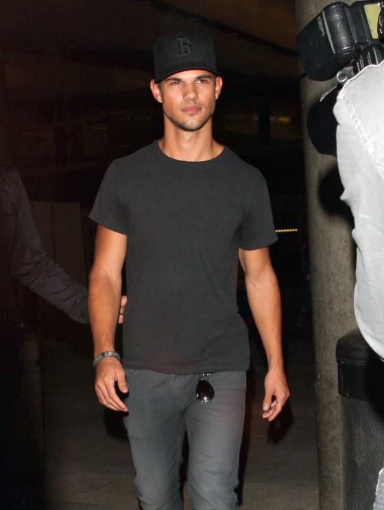 Taylor Lautner arrives at LX