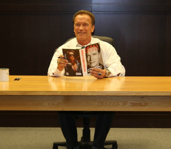 Arnold Schwarzenegger book signing