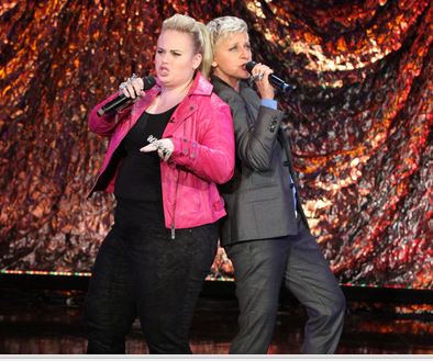 Rebel Wilson Ellen DeGeneres rap Salt N pepa's Shoop