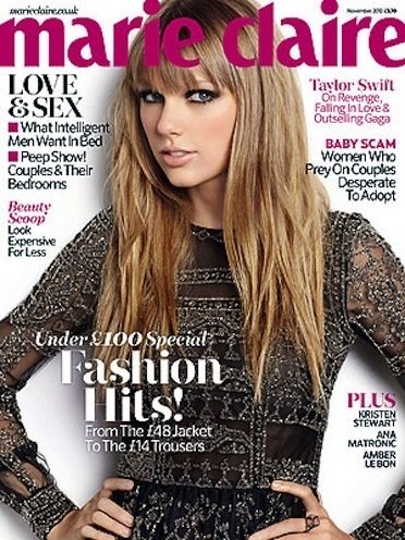 Taylor Swift Marie Claire Cover