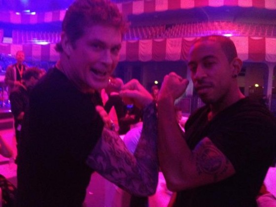 David Hasselhoff with Ludacris