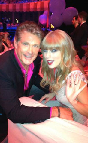 David Hasselhoff with Taylor Swift