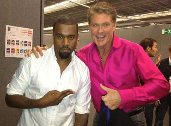 David Hasselhoff with Kanye West
