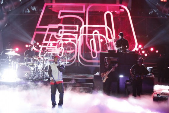 50 Cent and Adam Levine