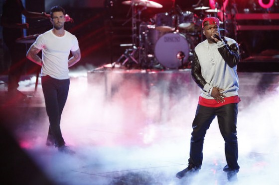 Adam Levine and 50 Cent