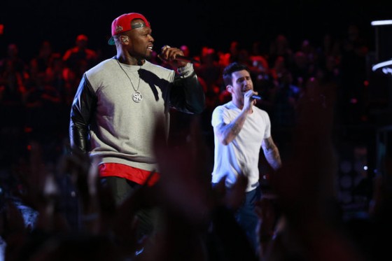 Adam Levine and 50 Cent