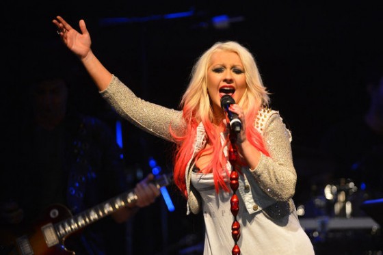 Chrisina Aguilera at the House of Blues