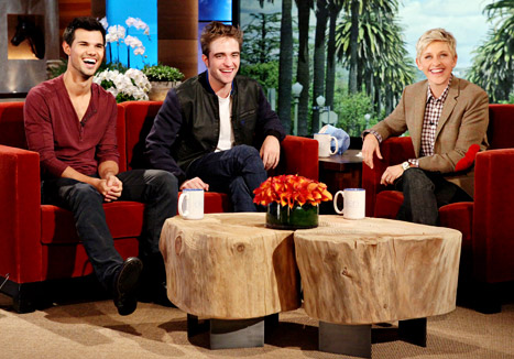 Taylor Lautner and Robert Pattinson on Ellen DeGeneres