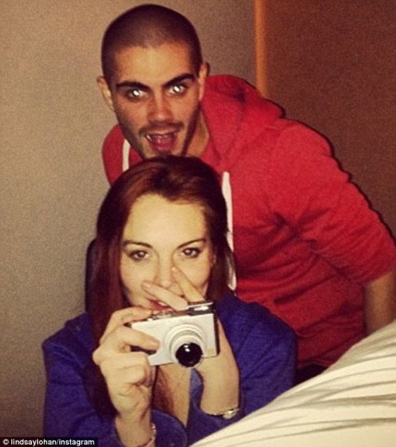 Lindsay Lohan Max George Instagram