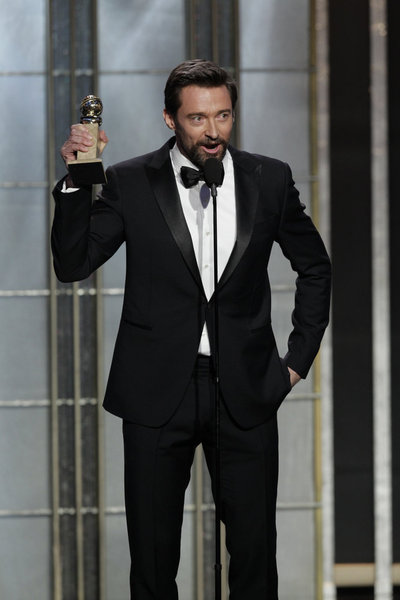 Hugh Jackman Golden Globes 2013