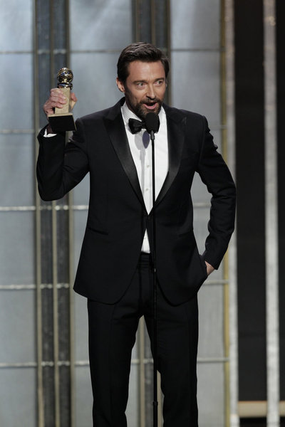 Hugh Jackman Golden Globes 2013