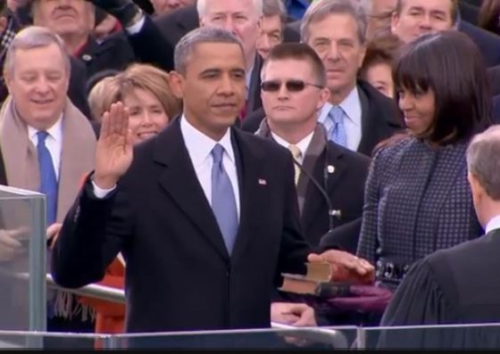 President Barack Obama sworn in