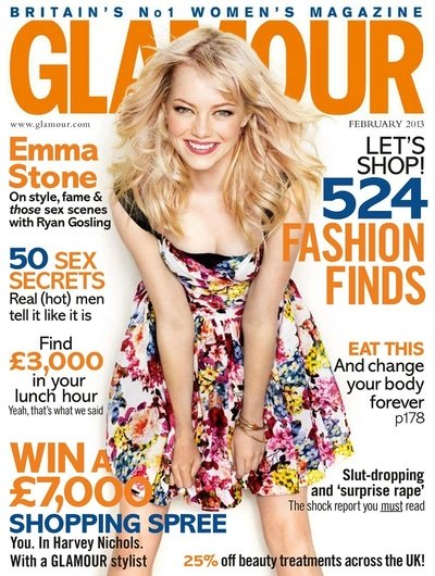 Emma Stone Glamour UK Cover