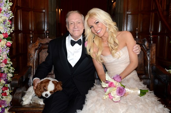 Hugh Hefner and Crystal Harris Wedding photo