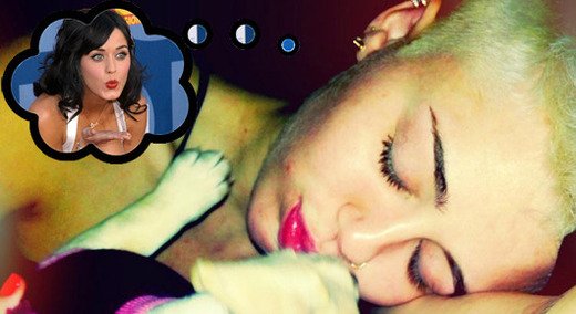 Miley Cyrus dreaming of Katy Perry