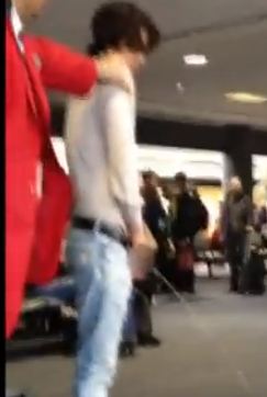 Bronson Pelletier peeing