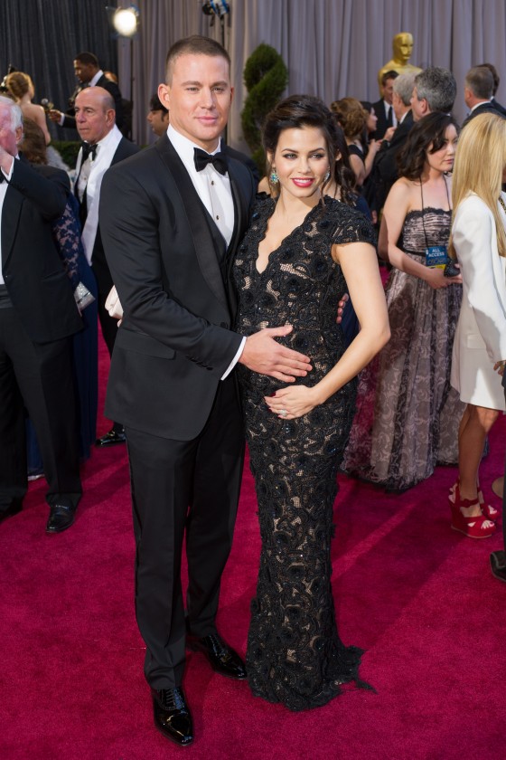 jenna Dewan baby bump Oscars 2013
