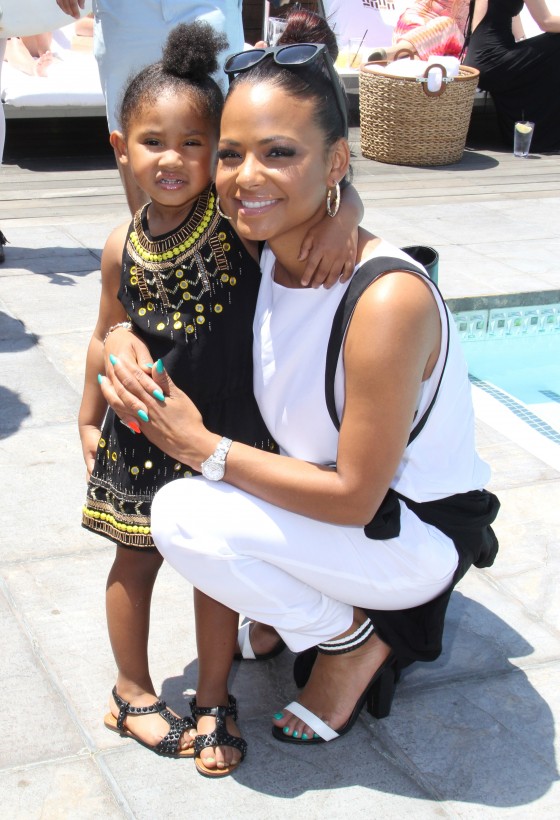 Christina Milian and daughter Violet