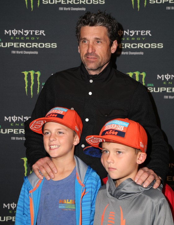 Patrick Dempsey and sons Darby and Sullivan Dempsey