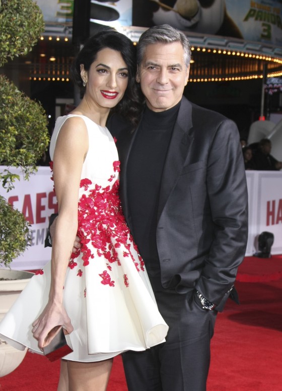 George Clooney and wife Amal