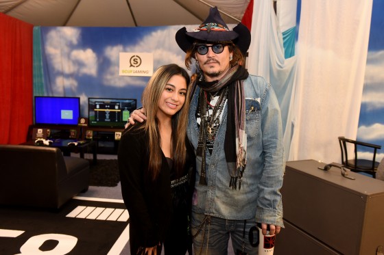 Johnny Depp and Ally Brooke