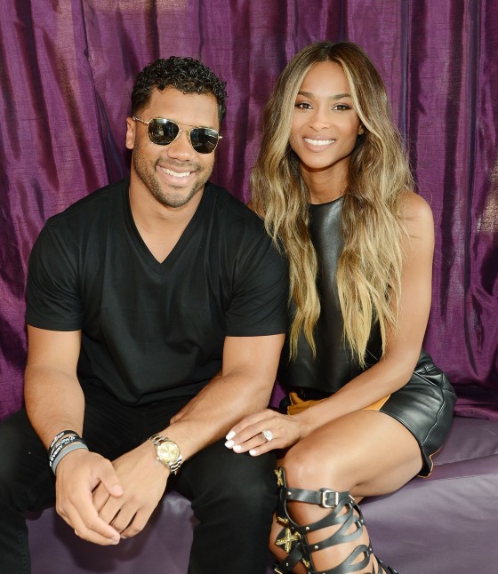 Russell Wilson and Ciara