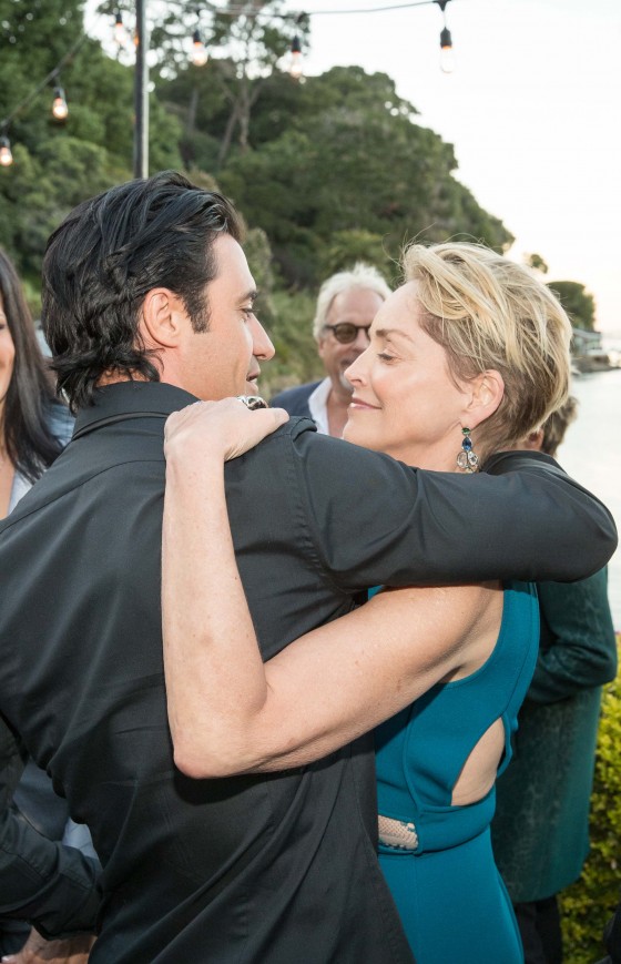 Gilles Marini and Sharon Stone