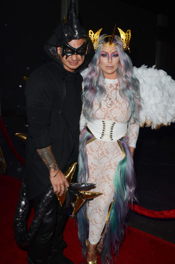 Pauley D and girlfriend Aubrey O’Day showed each other love at The 2016 MAXIM Halloween Party, produced by Karma International.