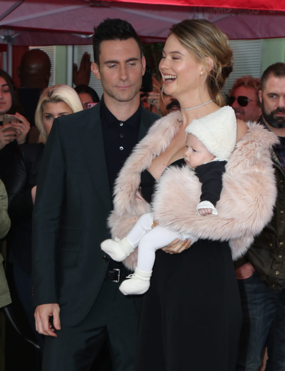 Adam Levine, Behati Prinsloo, Dusty Rose Levine