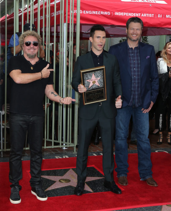 Adam Levine, Sammy Hagar, Blake Shelton
