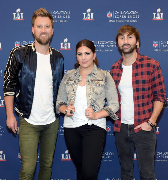 HOUSTON, TX - FEBRUARY 05: (L-R) Recording artists Charles Kelley, Hillary Scott, and Dave Haywood of Lady Antebellum at On Location Experiences' Super Bowl LI Pre-Game Events at NRG on February 5, 2017 in Houston, Texas. 
