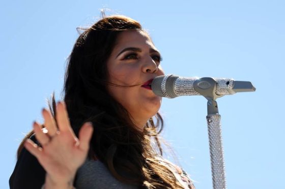 Lady Antebellum performs before the DAYTONA 500 at Daytona International Speedway 