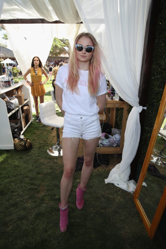 THERMAL, CA - APRIL 15: Actor Sophie Turner attends The Hyde Away, hosted by Republic Records & SBE, presented by Hudson and Bare Minerals during Coachella on April 15, 2017 in Thermal, California. (Photo by Jonathan Leibson/Getty Images for Republic Records/UMG)