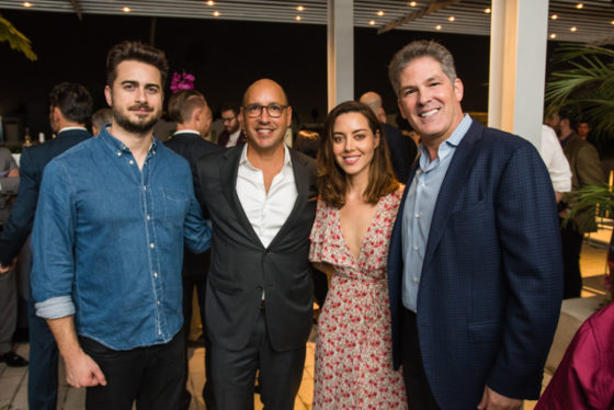 Director Matt Spicer-David Plaza- Actress Aubrey Plaza- AKA President Larry Korman