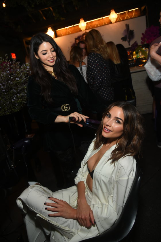 Olivia Culpo & Justine Marjan Launch ghd hair North America Nocturne Holiday Campaign