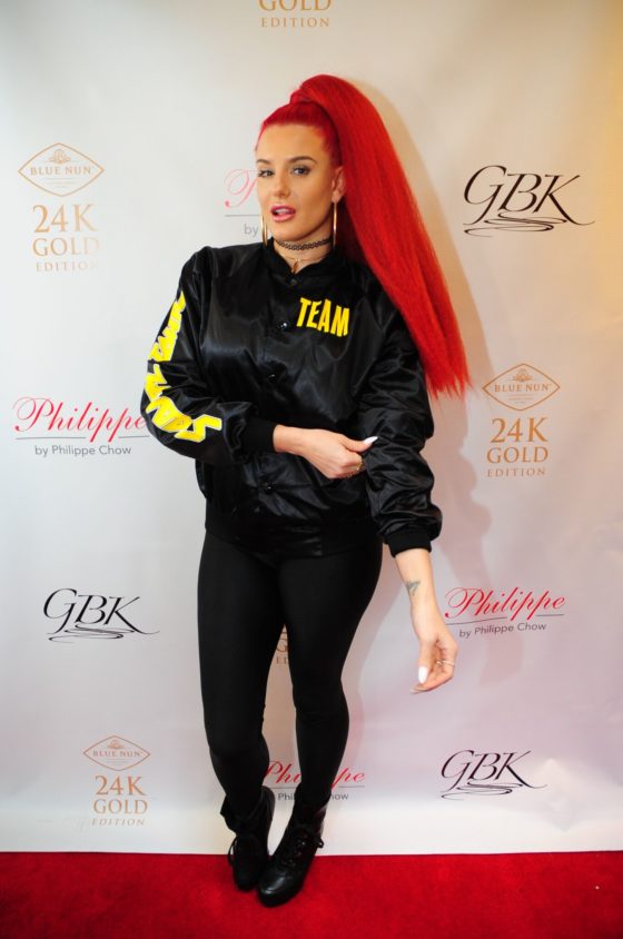 Justina Valentine at GBK Grammy Lounge