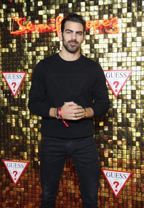 LOS ANGELES, CA - JANUARY 31: Nyle DiMarco at the Guess Spring 2018 Campaign Reveal starring Jennifer Lopez on January 31, 2018 in Los Angeles, California. 
