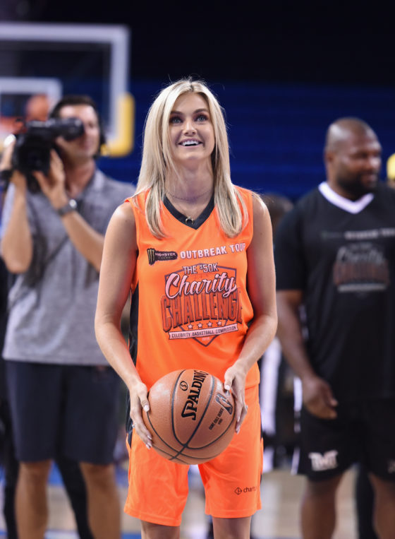 WESTWOOD, CA - JULY 17:  Lindsay Arnold attends 50K Charity Challenge Celebrity Basketball Game at UCLA's Pauley Pavilion on July 17, 2018 in Westwood, California.  
