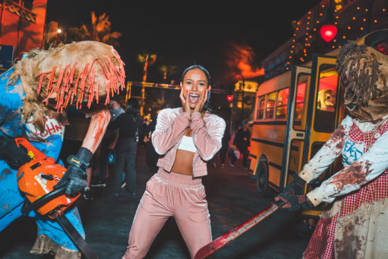Karrueche Tran at HHN USH 9-21-18